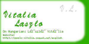 vitalia laszlo business card